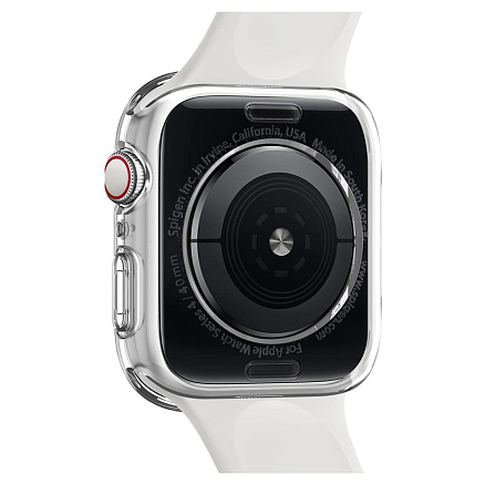 Чехол для Apple Watch 40 мм гелевый Spigen Liquid Crystal прозрачный
