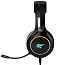 Наушники HV-H2232D полноразмерные с микрофоном и RGB подсветкой игровые черные