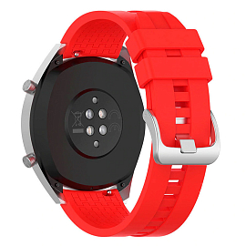Ремешок-браслет для Huawei Watch GT, GT 2 46 мм силиконовый Nova Durable красный