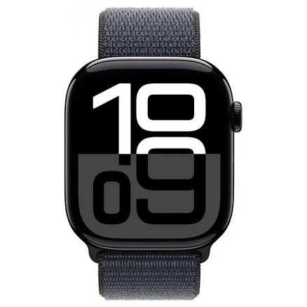Умные часы Apple Watch 10 46 мм с текстильным ремешком алюминиевые черные