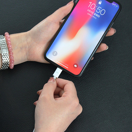 Кабель Type-C - Lightning для зарядки 1 м 3A ZMI AL870 (быстрая зарядка PD) белый