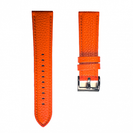 Ремешок-браслет для Samsung Galaxy Watch 46 мм, Gear S3 кожаный Nova Leather оранжевый