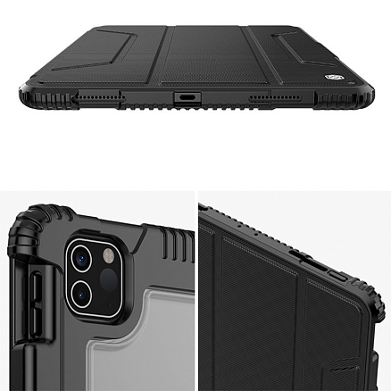 Чехол для iPad Pro 11, Pro 11 2020, Pro 11 2021 гибридный Nillkin Bumper черный