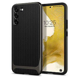 Чехол для Samsung Galaxy S22 гибридный Spigen Neo Hybrid черно-серый
