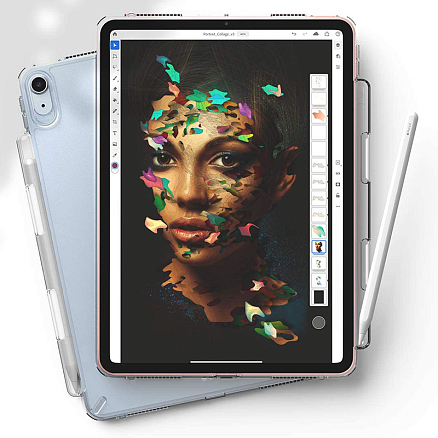 Чехол для iPad Air 2020, 2022 гибридный Ringke Fusion прозрачный