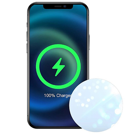 Беспроводная магнитная зарядка MagSafe для iPhone 15W Usams US-CD155 белая