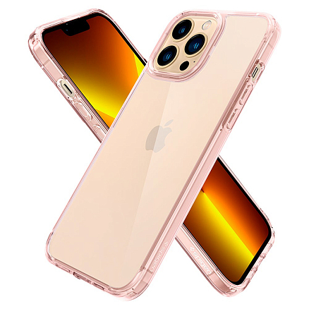 Чехол для iPhone 13 Pro Max гибридный Spigen Ultra Hybrid прозрачно-розовый
