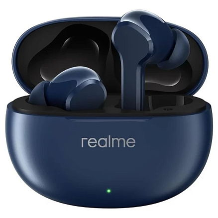 Наушники TWS беспроводные Bluetooth Realme Buds T110 вакуумные с микрофоном синие