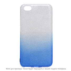 Чехол для Xiaomi Redmi Note 5A гибридный с блестками GreenGo Gradient Glitter синий
