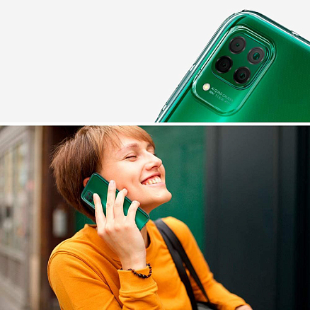 Чехол для Huawei P40 Lite гелевый ультратонкий Spigen Liquid Crystal прозрачный