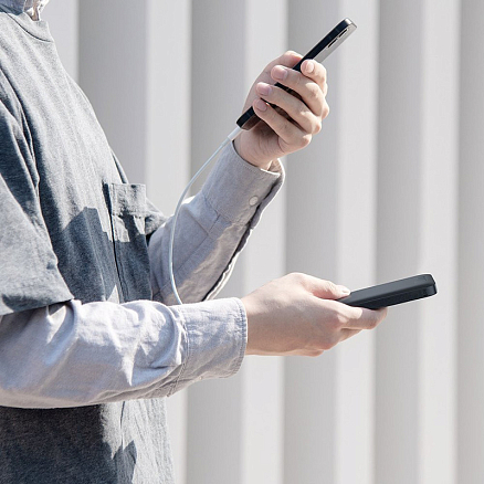 Кабель USB - Lightning для зарядки iPhone 0,25 м 2.4А Baseus Superior белый