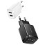 Зарядное устройство сетевое с двумя USB входами Baseus Compact Charger 2U 10.5W черное
