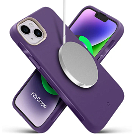Чехол для iPhone 14 гелевый Spigen Cyrill Ultra Color MagSafe фиолетовый