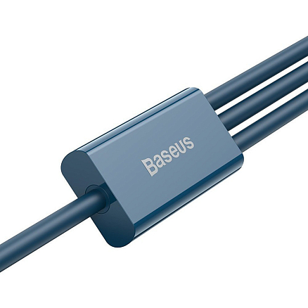Кабель USB - Lightning, MicroUSB, Type-C 1,5 м 3.5A Baseus Superior синий