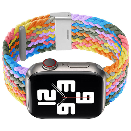 Ремешок-браслет для Apple Watch 2, 3, 4, 5, 6, 7, 8, SE 38, 40 и 41 мм текстильный Hurtel Fabric Multicolor