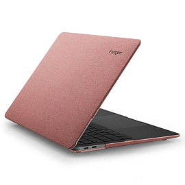 Чехол для Apple MacBook Air 13 (2018-2019) A1932, (2020) А2179 пластиковый Spigen SGP Thin Fit розовый