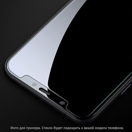 Защитное стекло для Honor 8X на экран противоударное Lito-1 2.5D 0,33 мм