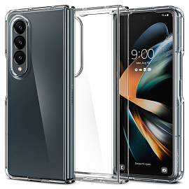 Чехол для Samsung Galaxy Z Fold 4 гибридный для экстремальной защиты Spigen SGP Crystal Hybrid прозрачный