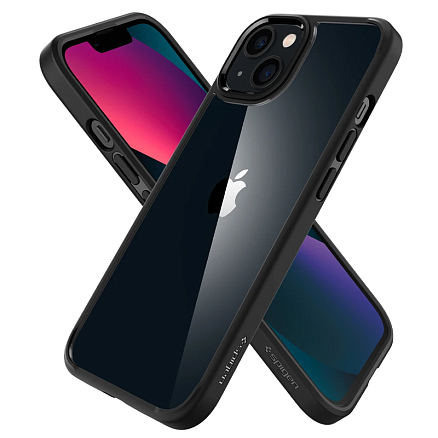 Чехол для iPhone 13 гибридный Spigen SGP Ultra Hybrid прозрачно-черный