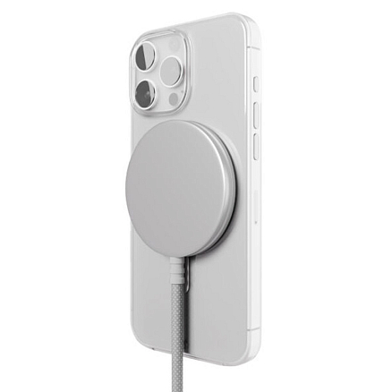 Чехол для iPhone 16 Pro силиконовый VLP Puro MagSafe прозрачный