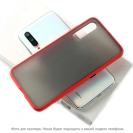 Чехол для Huawei P40 Lite E, Y7p, Honor 9C силиконовый CASE Acrylic красный