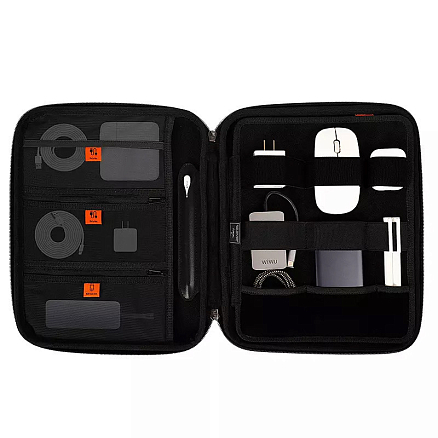 Сумка-органайзер для планшета и аксессуаров WiWU Parallel серая