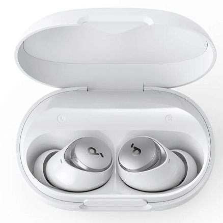 Наушники TWS беспроводные Anker SoundCore Space A40 вакуумные с микрофоном белые