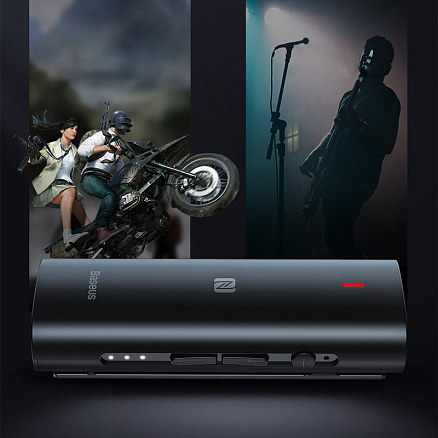 Bluetooth аудио адаптер (ресивер) разъем 3,5 мм aptX Baseus BA03 черный