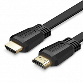 Кабель HDMI - HDMI (папа - папа) длина 2 м версия 2.0 4K 60Hz плоский Ugreen ED015