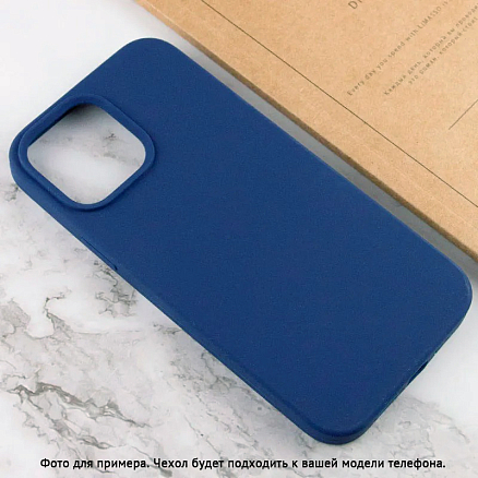 Чехол для Xiaomi Redmi Note 13 4G силиконовый Digitalpart Soft Touch синий