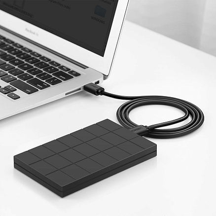Кабель USB 2.0 - USB 2.0 (папа - папа) длина 1 м Ugreen US102 черный