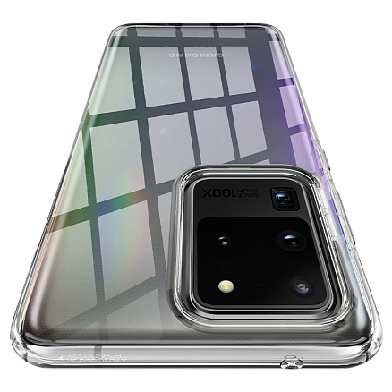 Чехол для Samsung Galaxy S20 Ultra гелевый ультратонкий Spigen SGP Liquid Crystal прозрачный