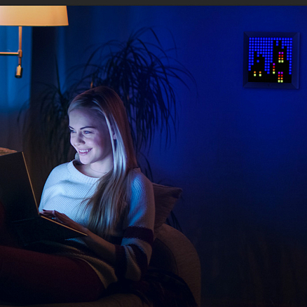 Интерактивная Smart панель с диодным дисплеем Divoom Pixoo черная