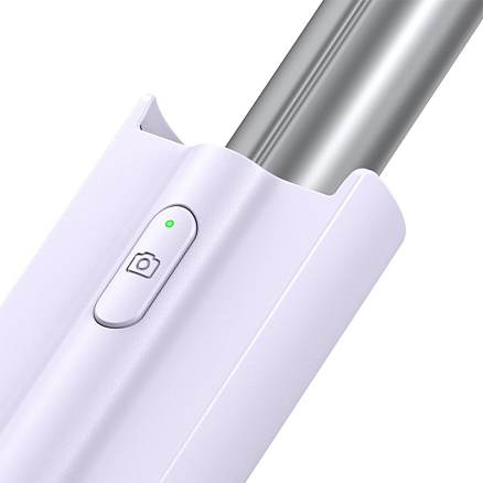 Монопод (палка для селфи) Bluetooth с кнопкой Baseus Ultra Mini лиловый