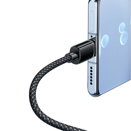 Кабель Type-C - Type-C для зарядки 1,2 м 5А 100W плетеный McDodo CA-3670 (быстрая зарядка PD) черный