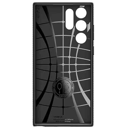 Чехол для Samsung Galaxy S22 Ultra гелевый Spigen Liquid Air матовый черный