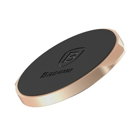 Держатель автомобильный на приборную панель магнитный Baseus Small Ears Flat золотистый