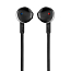 Наушники JBL Tune 205 вкладыши с микрофоном и плоским проводом черные
