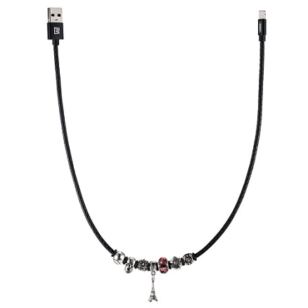 Кабель USB - Lightning для зарядки iPhone 0,5 м 2.4А Remax Jewellery Эйфелева башня