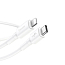 Кабель Type-C - Lightning для зарядки iPhone 1 м 2.4А 18W Baseus Mini White (быстрая зарядка PD) белый