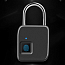 Замок биометрический по отпечатку пальца портативный WiWU Smart Lock FL-S3 черный