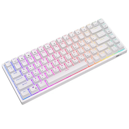 Клавиатура беспроводная Bluetooth Royal Kludge RK84 RK Red механическая с подсветкой игровая белая