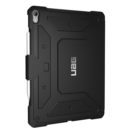 Чехол для iPad Pro 12.9 2018 гибридный для экстремальной защиты - книжка Urban Armor Gear UAG Metropolis черный