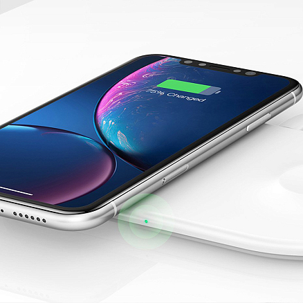 Беспроводная зарядка 2-в-1 для телефона и Apple Watch Baseus Smart New (быстрая зарядка) белая