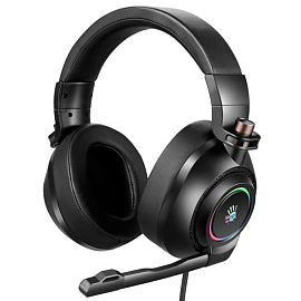 Наушники A4Tech Bloody G580 7.1 полноразмерные с микрофоном игровые черные