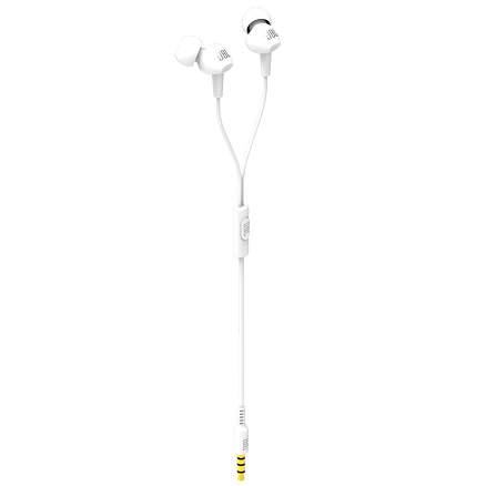 Наушники JBL C100SI вакуумные с микрофоном белые