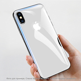 Защитное стекло для iPhone X, XS на заднюю крышку противоударное Mocoll Black Diamond 2.5D прозрачное