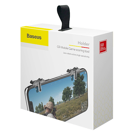 Триггеры (джойстик) для телефона Baseus G9 (2 кнопки) черные