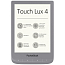 Электронная книга PocketBook 627 Touch Lux 4 с подсветкой серебристая