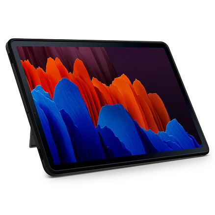 Чехол для Samsung Galaxy Tab S7 Plus 12.4 T970, T976, S8 Plus 12.4 гибридный для экстремальной защиты Spigen Tough Armor Tech черный